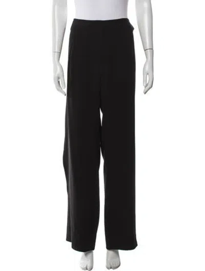Pre-owned Chloé Wide Leg Pants In Black