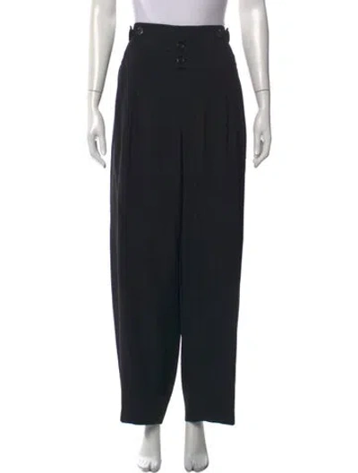 Pre-owned Chloé Wide Leg Pants In Black