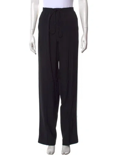 Pre-owned Chloé Wide Leg Pants In Black