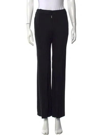 Pre-owned Chloé Wide Leg Pants In Black