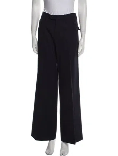 Pre-owned Chloé Wide Leg Pants In Blue
