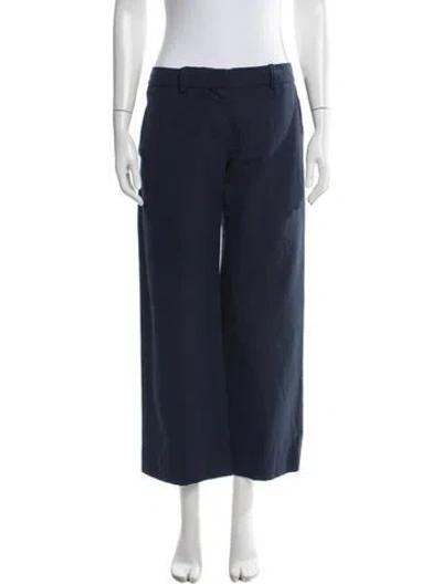Pre-owned Chloé Wide Leg Pants In Blue