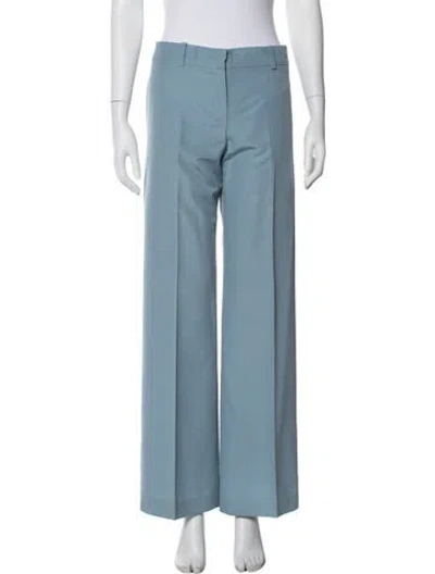 Pre-owned Chloé Wide Leg Pants In Blue
