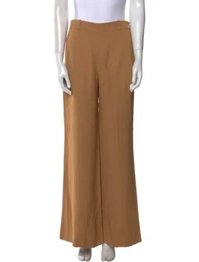 Pre-owned Chloé Wide Leg Pants In Brown