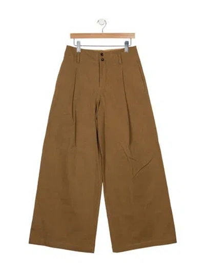 Pre-owned Chloé Wide Leg Pants In Brown