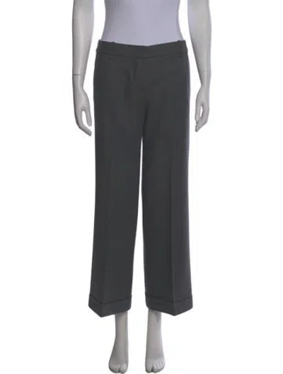 Pre-owned Chloé Wide Leg Pants In Gray