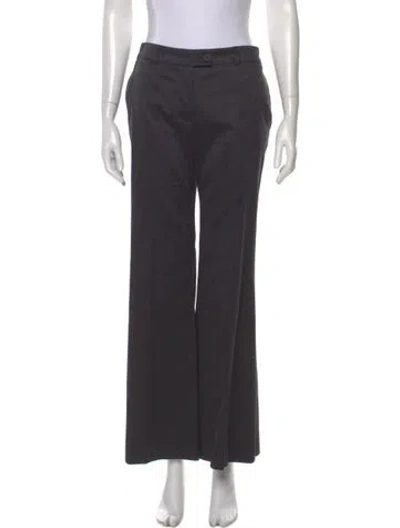 Pre-owned Chloé Wide Leg Pants In Gray