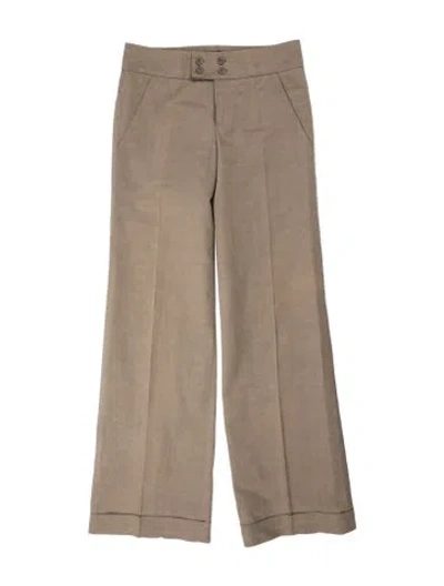 Pre-owned Chloé Wide Leg Pants In Gray