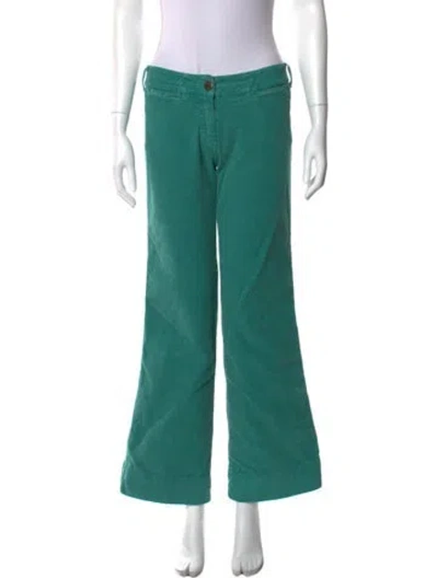 Pre-owned Chloé Wide Leg Pants In Green