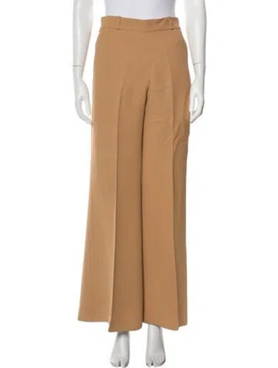 Pre-owned Chloé Wide Leg Pants In Neutral