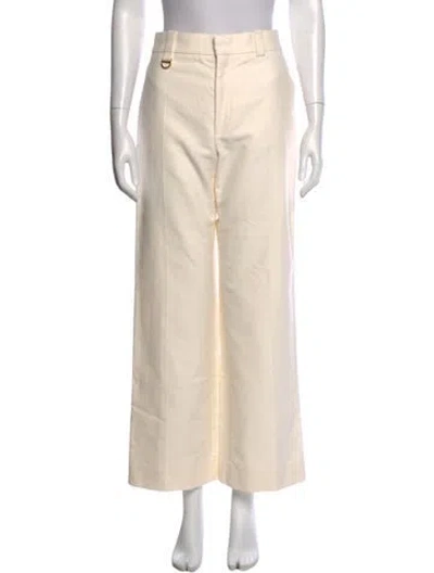 Pre-owned Chloé Wide Leg Pants In Neutral
