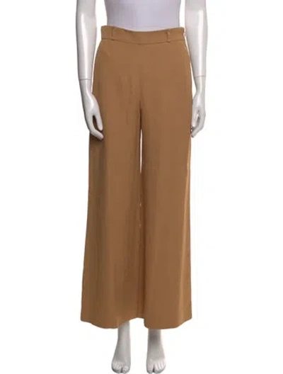 Pre-owned Chloé Wide Leg Pants In Neutral
