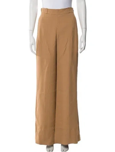 Pre-owned Chloé Wide Leg Pants In Neutral