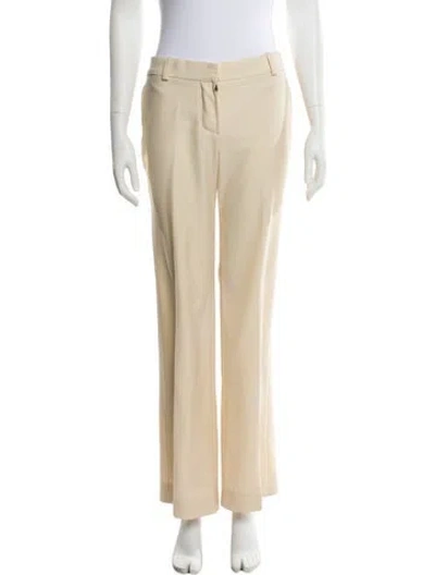 Pre-owned Chloé Wide Leg Pants In Neutral