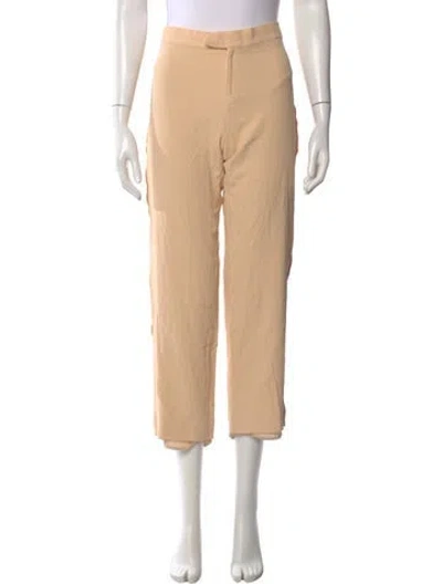 Pre-owned Chloé Wide Leg Pants In Neutral