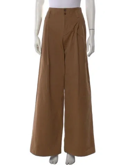 Pre-owned Chloé Wide Leg Pants In Neutral