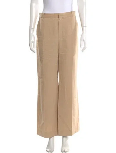 Pre-owned Chloé Wide Leg Pants In Neutral