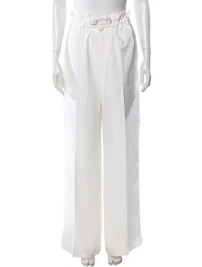 Pre-owned Chloé Wide Leg Pants In Neutral