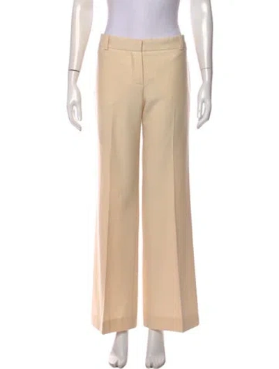 Pre-owned Chloé Wide Leg Pants In Neutral