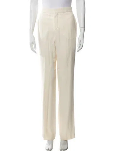 Pre-owned Chloé Wide Leg Pants In Neutral