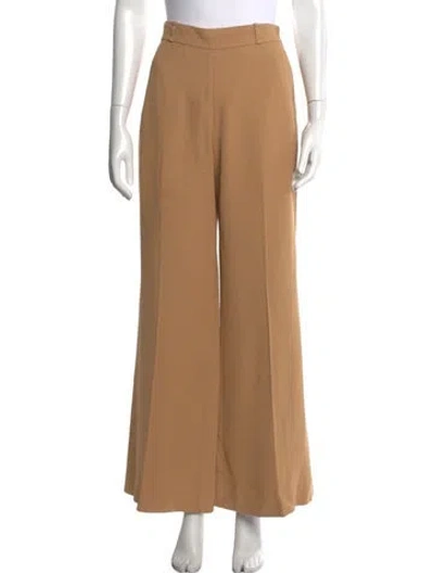 Pre-owned Chloé Wide Leg Pants In Neutral