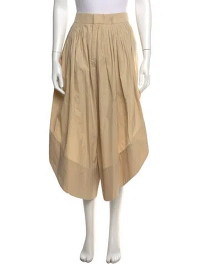 Pre-owned Chloé Wide Leg Pants In Neutrals