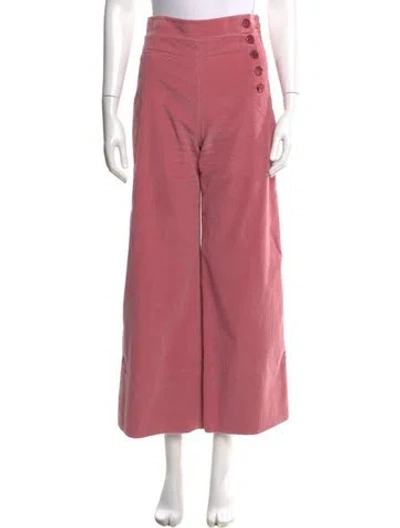 Pre-owned Chloé Wide Leg Pants In Pink