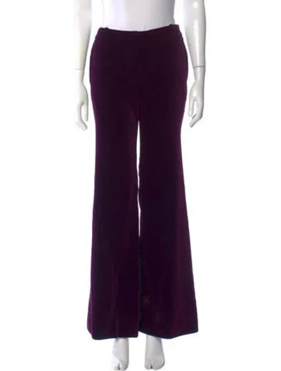 Pre-owned Chloé Wide Leg Pants In Purple