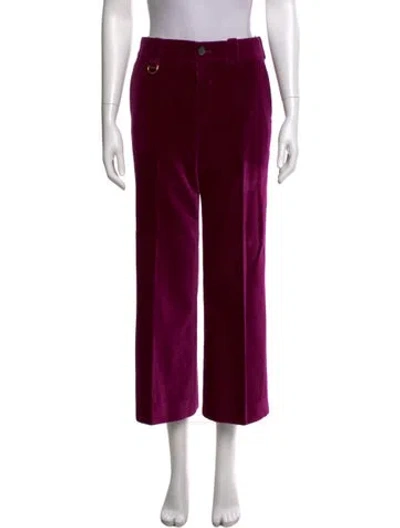 Pre-owned Chloé Wide Leg Pants In Purple