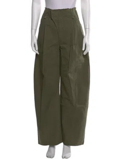 Pre-owned Chloé Wide Leg Pants W/ Tags In Green