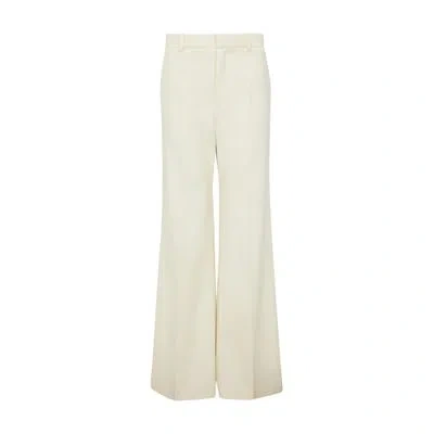 Chloé Wide Leg Pants In White