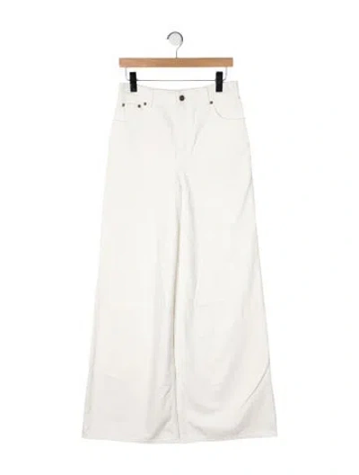 Pre-owned Chloé Wide Leg Pants In Yellow