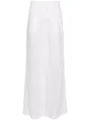 Chloé Wide-leg Ramie Trousers In White