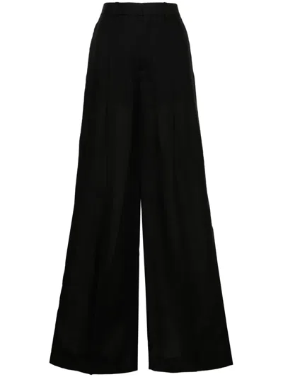 Chloé Wide-leg Sailor Trousers In Black