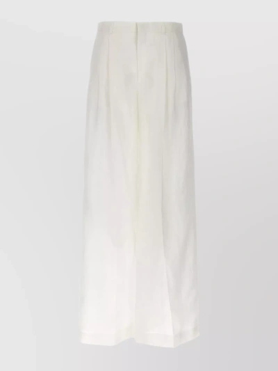 Chloé Loose Leg Pants In White