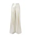 Chloé Wide-leg Silk Trousers In White