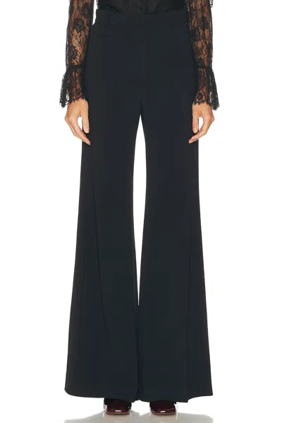 Chloé Wide Leg Trouser In Blue