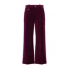 Chloé Velvet Flared Pants In Black