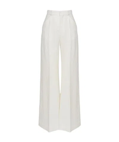 Chloé Wide-legged Casual Pants In White