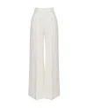 Chloé High Waist Wide Leg Trousers In White