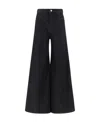 Chloé Wide-legged Jeans In Black
