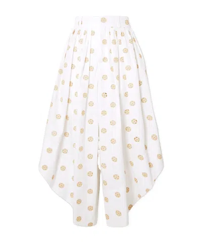 Chloé Wide-leg Pants With Belt Loops In White