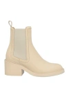 Chloé Bottines Chelsea Mallo Femme Beige Taille 37.5 100% Cuir De Veau In Beige