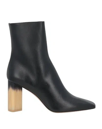 Chloé Woman Ankle Boots Black Size 10 Leather