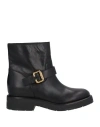 Chloé Woman Ankle Boots Black Size 7 Leather