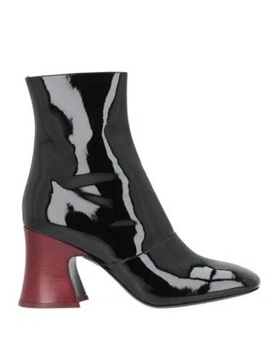 Chloé Woman Ankle Boots Black Size 7 Leather