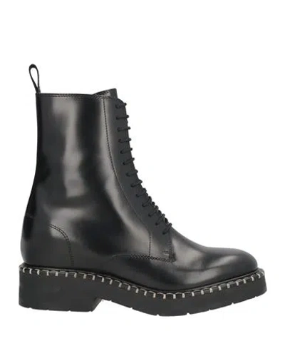 Chloé Woman Ankle Boots Black Size 8 Leather