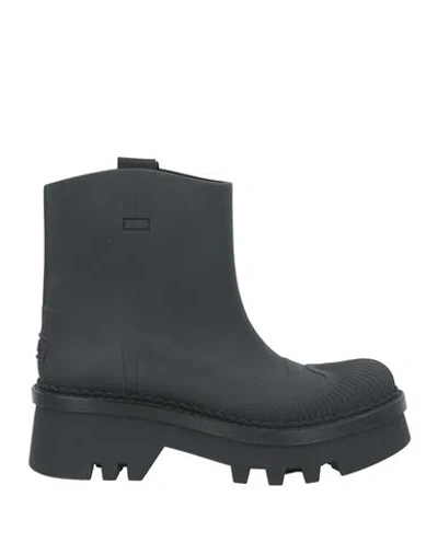 CHLOÉ CHLOÉ WOMAN ANKLE BOOTS BLACK SIZE 8 RUBBER