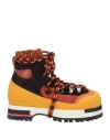 Chloé Woman Ankle Boots Mandarin Size 6 Leather, Textile Fibers