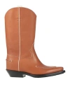 Chloé Woman Ankle Boots Tan Size 8 Leather In Brown